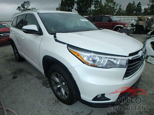 TOYOTA HIGHLANDER 2015 - 5TDKKRFH6FS065249
