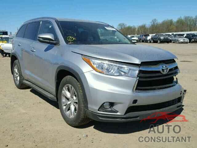 TOYOTA HIGHLANDER 2015 - 5TDJKRFH3FS100423