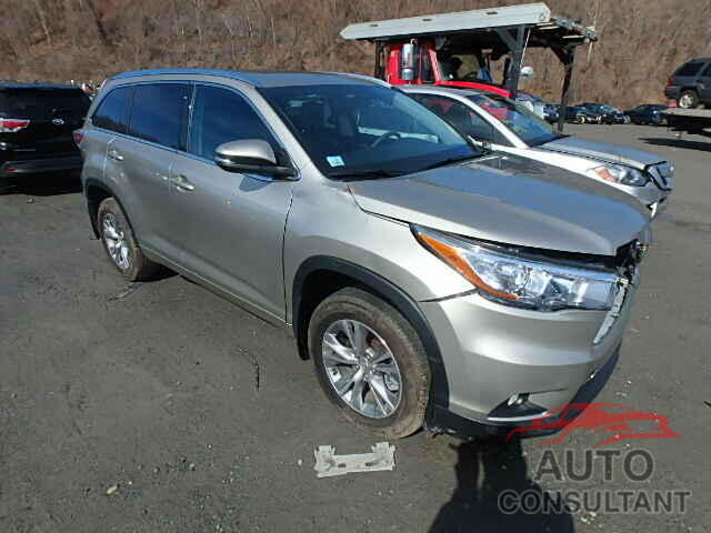 TOYOTA HIGHLANDER 2015 - 5TDJKRFH6FS116499