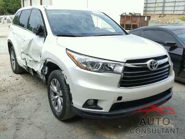TOYOTA HIGHLANDER 2015 - 5TDZKRFH4FS062283