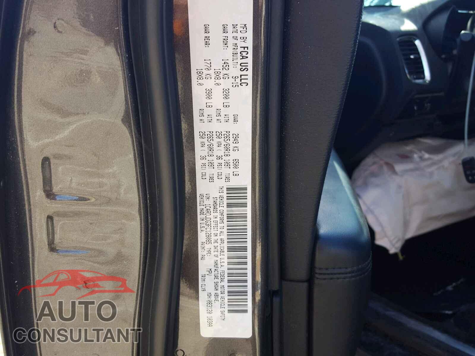 DODGE DURANGO 2015 - 1C4RDJDG3FC128085