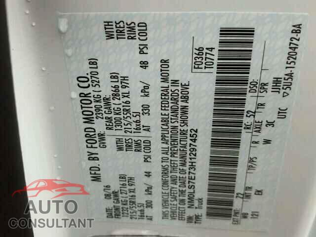 FORD TRANSIT CO 2017 - NM0LS7E73H1297452