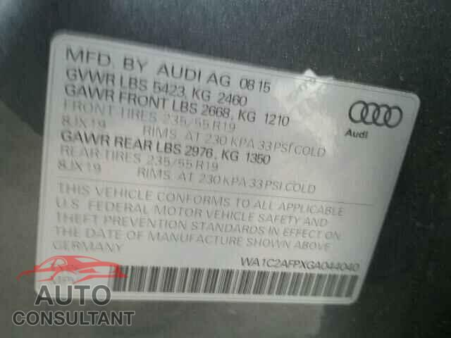 AUDI Q5 2016 - WA1C2AFPXGA044040