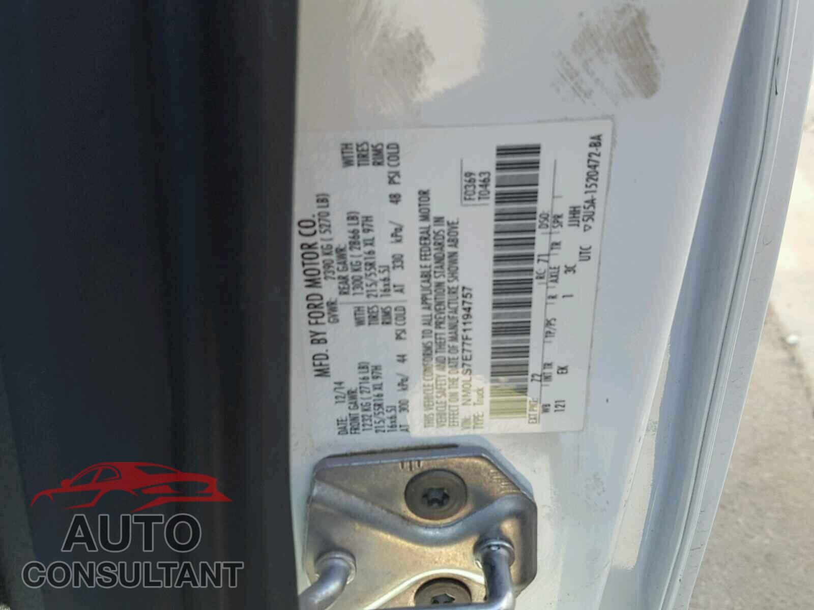 FORD TRANSIT CO 2015 - NM0LS7E77F1194757