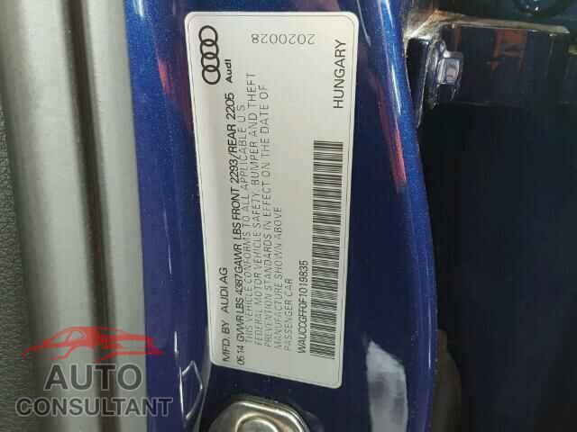 AUDI A3 2015 - WAUCCGFF0F1019835