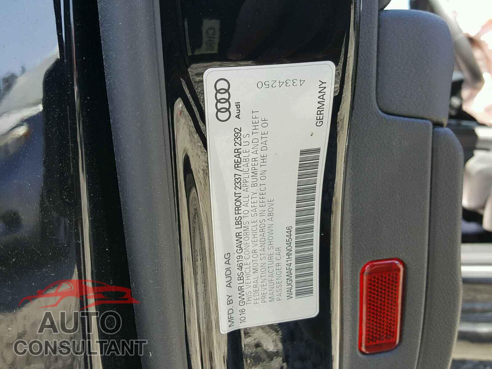 AUDI A4 2017 - WAUGMAF41HN045446