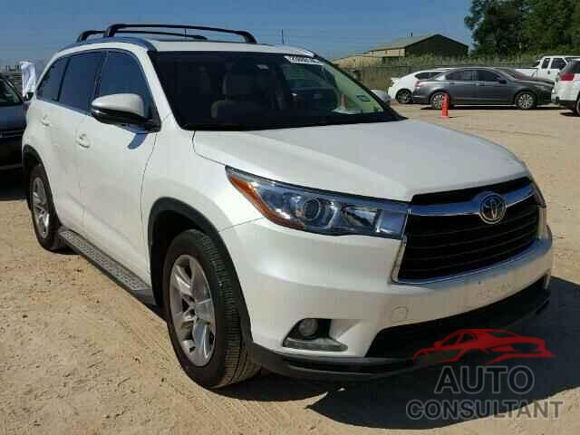 TOYOTA HIGHLANDER 2015 - 5TDDKRFH4FS169943
