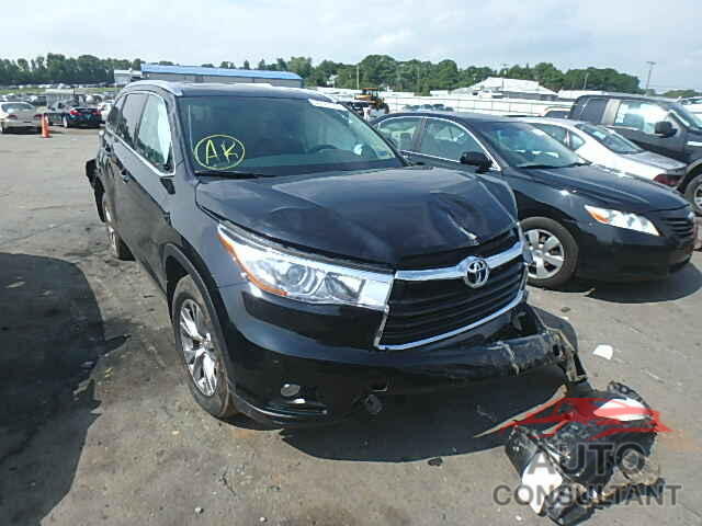 TOYOTA HIGHLANDER 2015 - 5TDJKRFH7FS150404