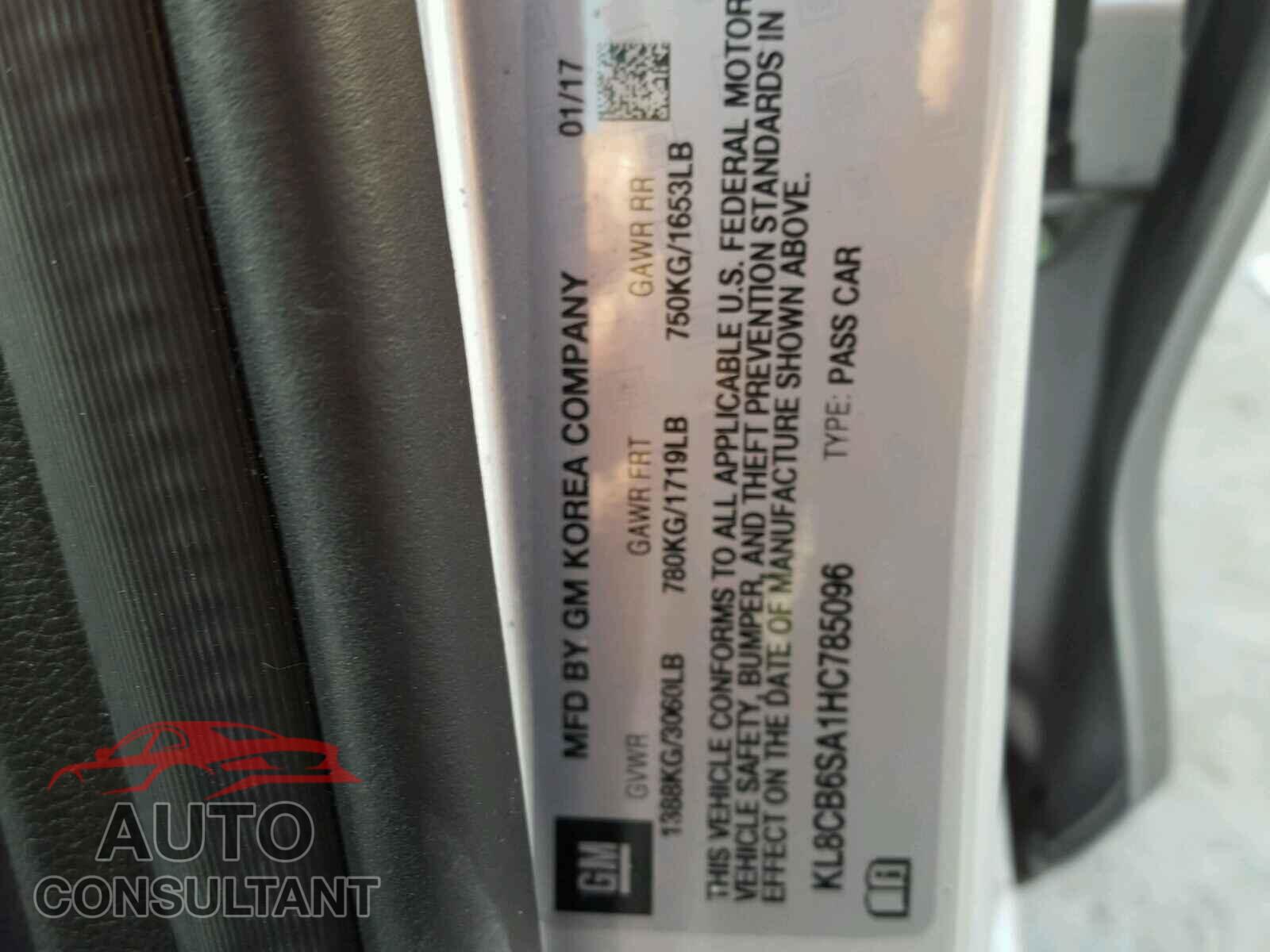 CHEVROLET SPARK 2017 - KL8CB6SA1HC785096