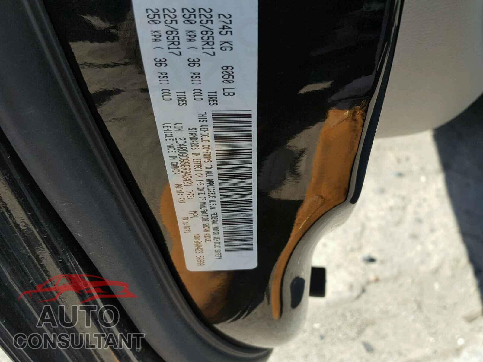 DODGE CARAVAN 2016 - 2C4RDGCG9GR343421