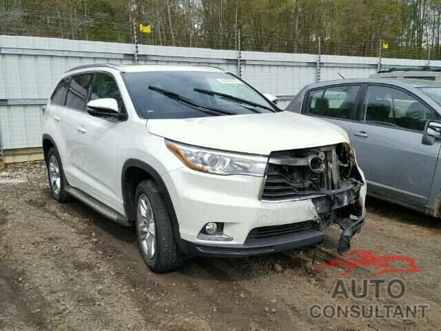 TOYOTA HIGHLANDER 2016 - 5TDYKRFH3GS145264