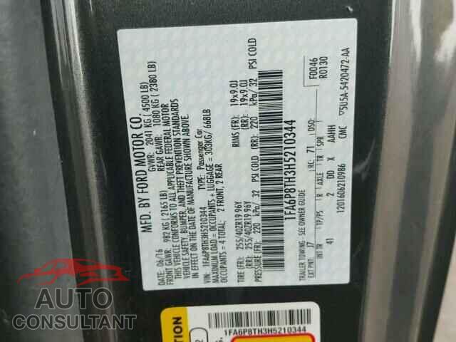 FORD MUSTANG 2017 - 1FA6P8TH3H5210344