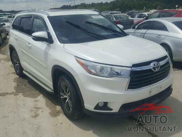 TOYOTA HIGHLANDER 2016 - 5TDKKRFH6GS138427