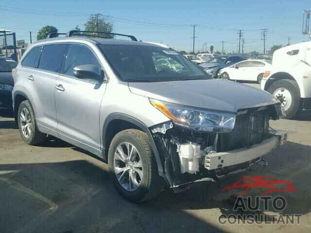 TOYOTA HIGHLANDER 2015 - 5TDJKRFH6FS120990