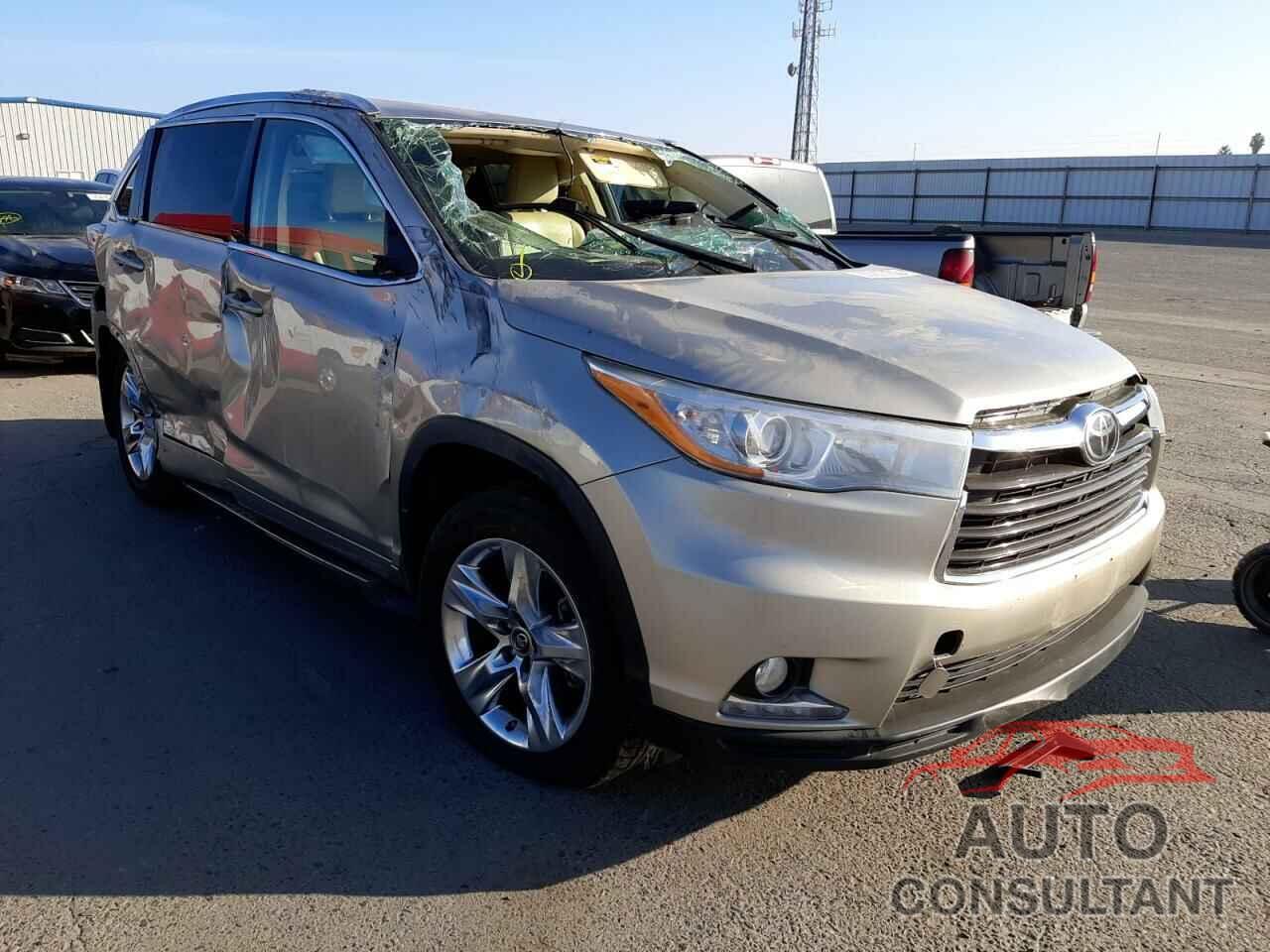 TOYOTA HIGHLANDER 2016 - 5TDDKRFH8GS338315