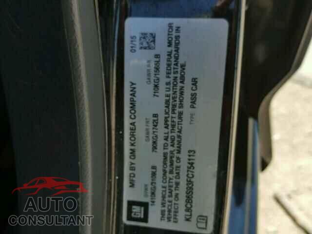 CHEVROLET SPARK 2015 - KL8CB6S93FC754113