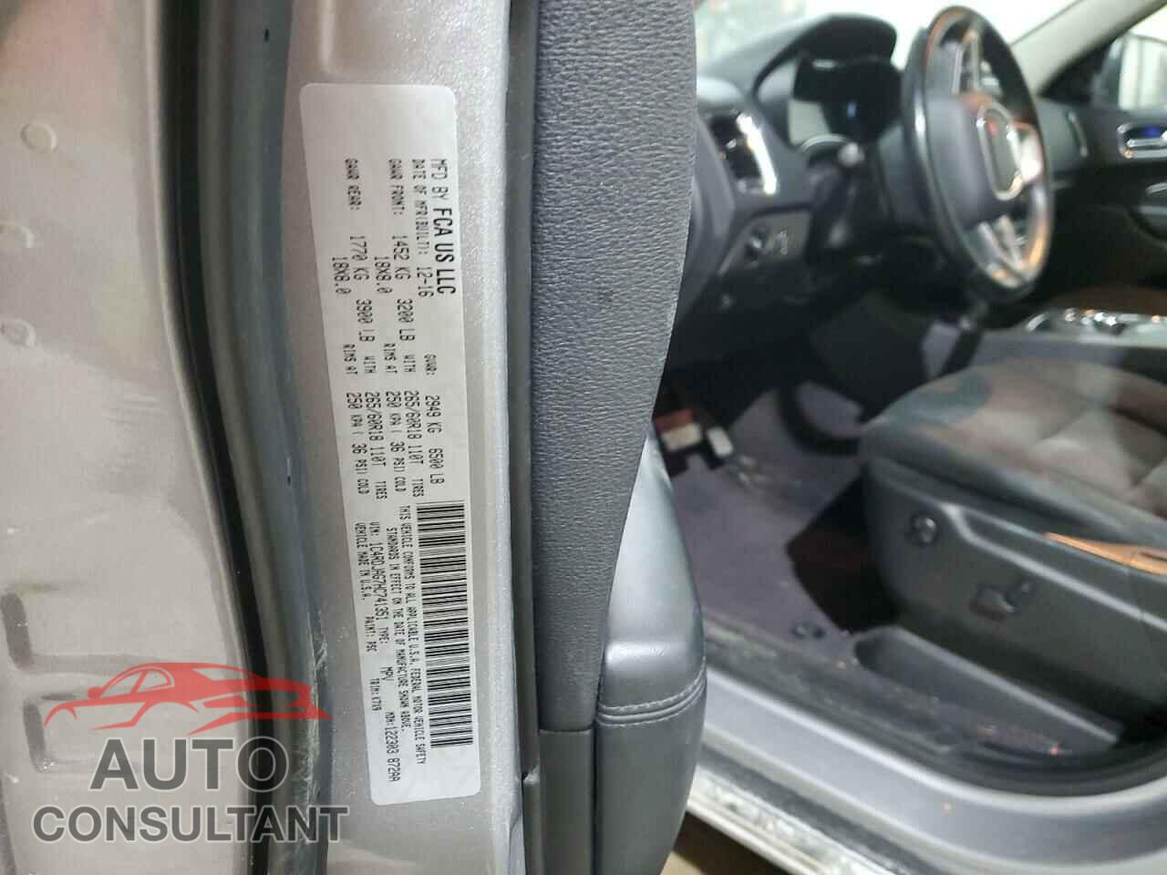 DODGE DURANGO 2017 - 1C4RDJAG7HC741351