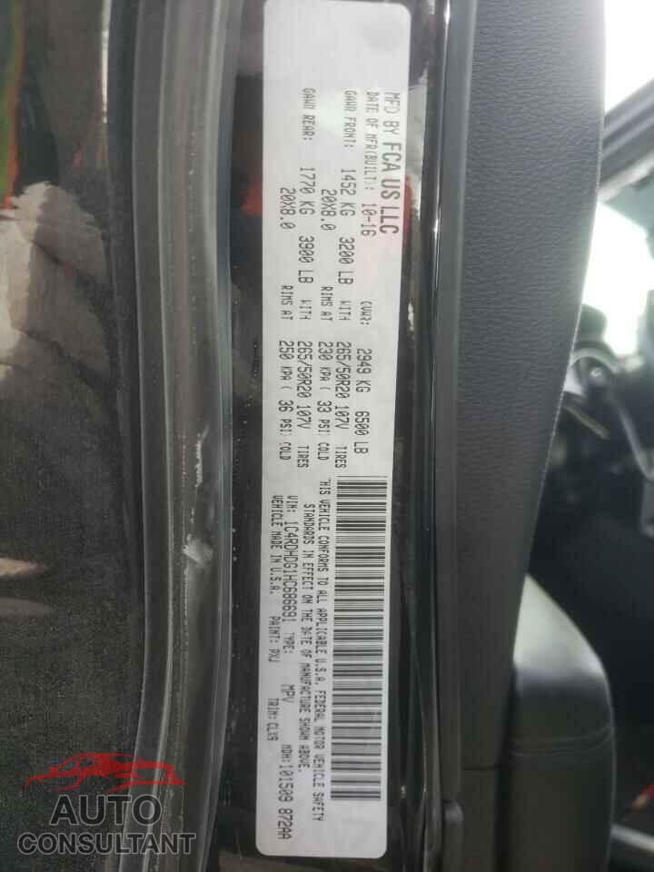 DODGE DURANGO 2017 - 1C4RDHDG1HC686691