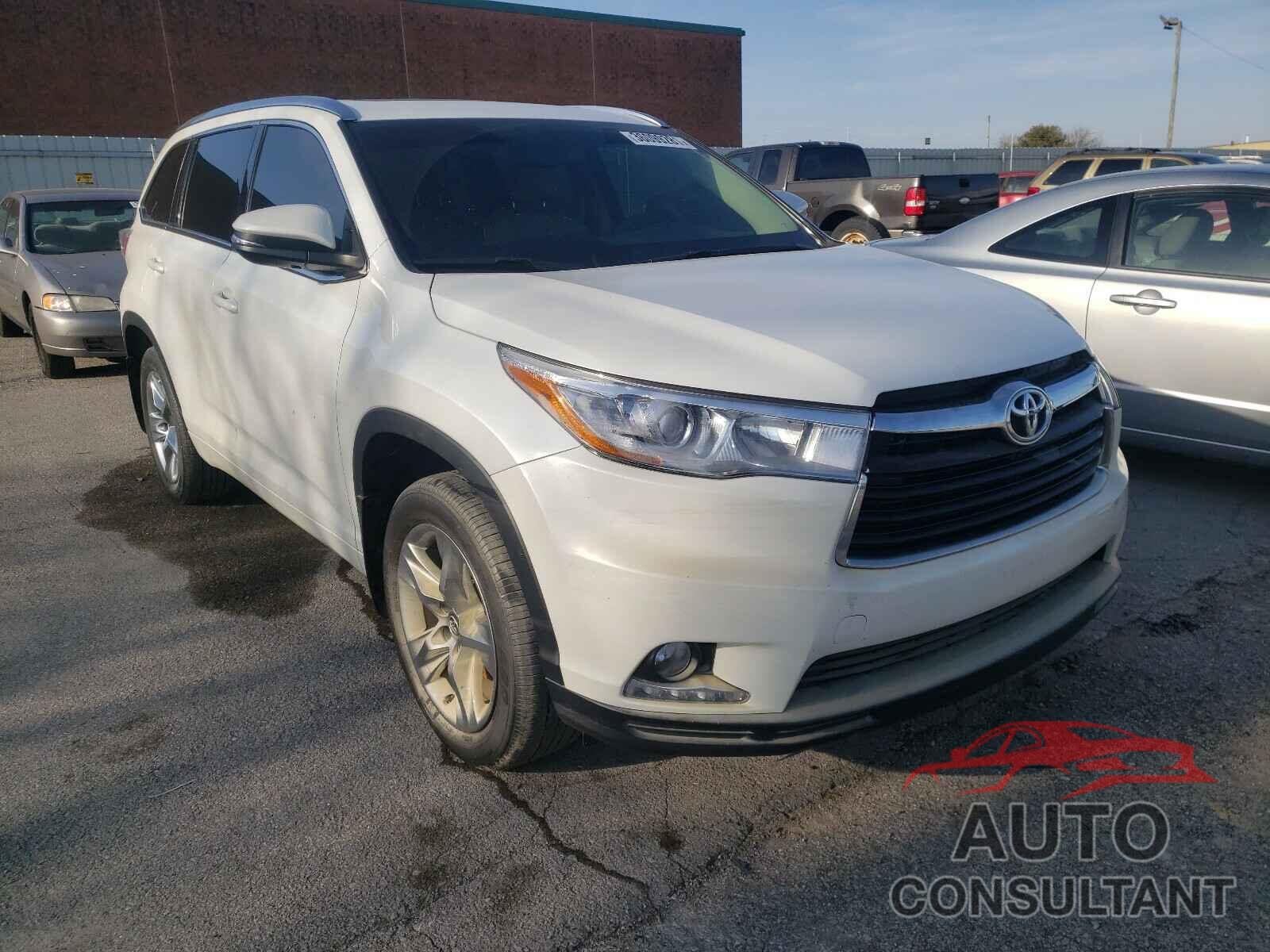 TOYOTA HIGHLANDER 2016 - 5TDDKRFH3GS292747