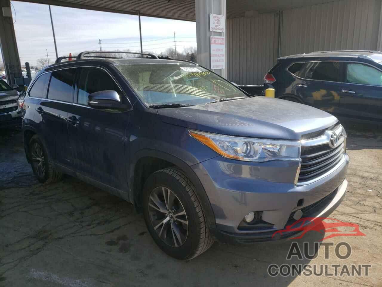 TOYOTA HIGHLANDER 2016 - 5TDJKRFHXGS300975