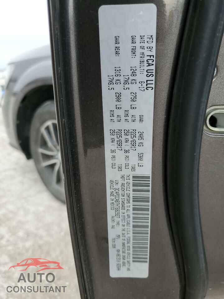 DODGE JOURNEY 2017 - 3C4PDCAB7HT682927