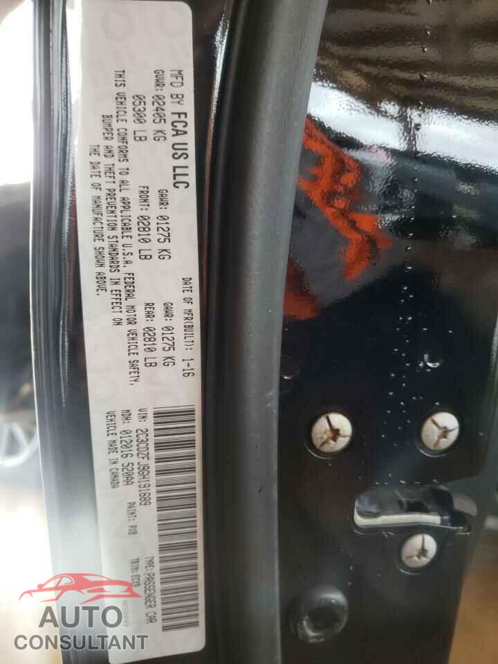 DODGE CHALLENGER 2016 - 2C3CDZFJ9GH191689