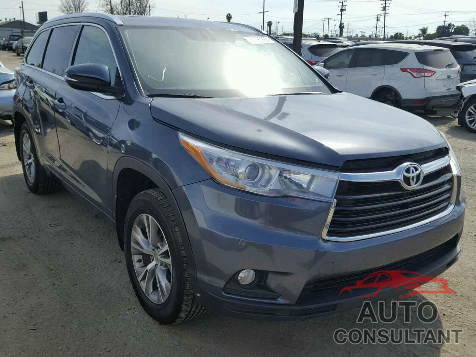 TOYOTA HIGHLANDER 2015 - 5TDJKRFH7FS149088