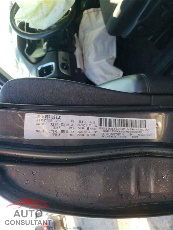 DODGE DURANGO 2017 - 1C4RDHAG4HC757676