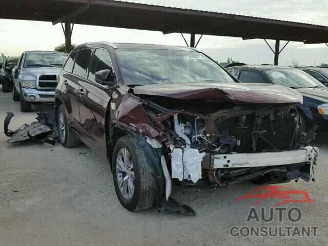 TOYOTA HIGHLANDER 2015 - 5TDKKRFH8FS098737