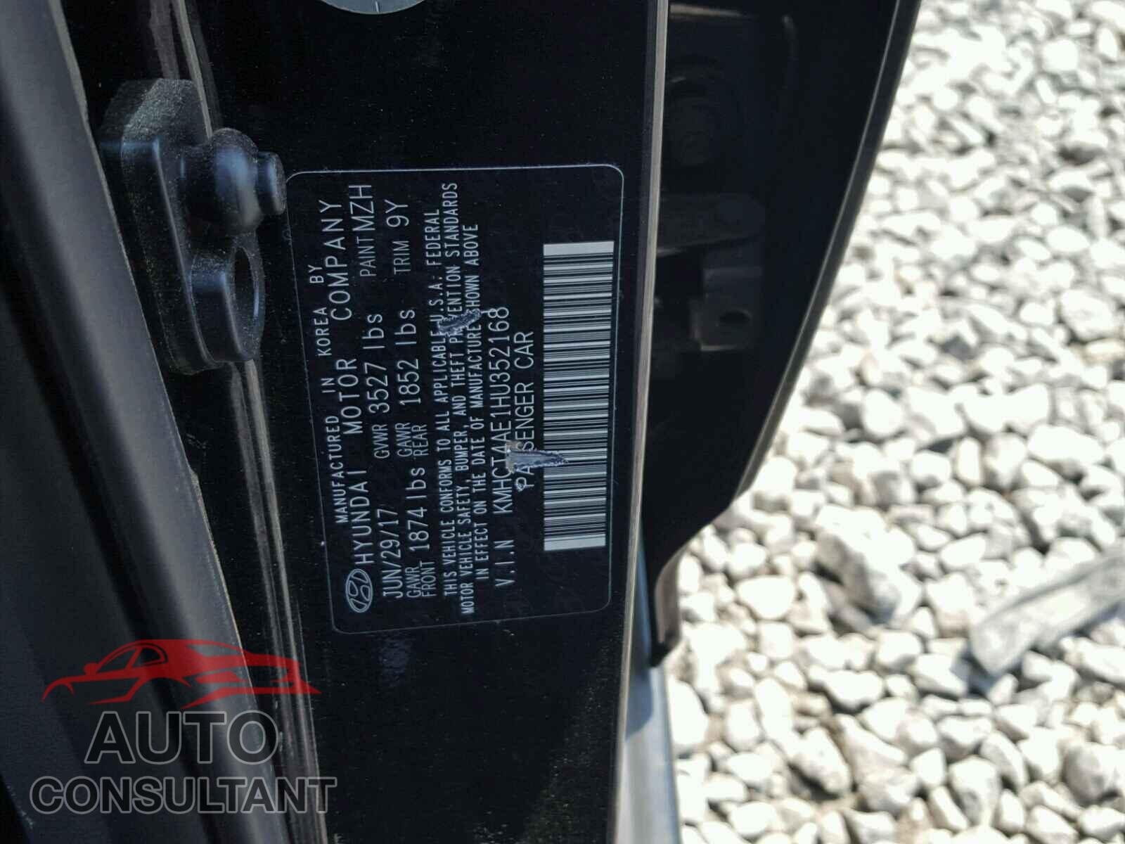 HYUNDAI ACCENT 2017 - KMHCT4AE1HU352168