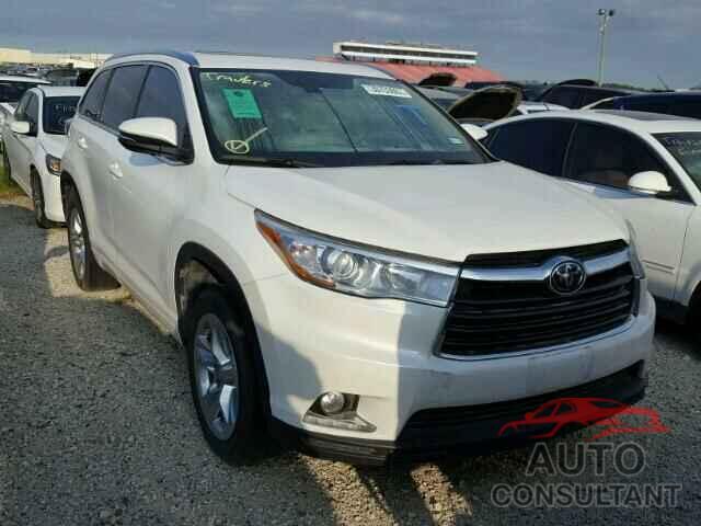 TOYOTA HIGHLANDER 2015 - 5TDYKRFH3FS048242