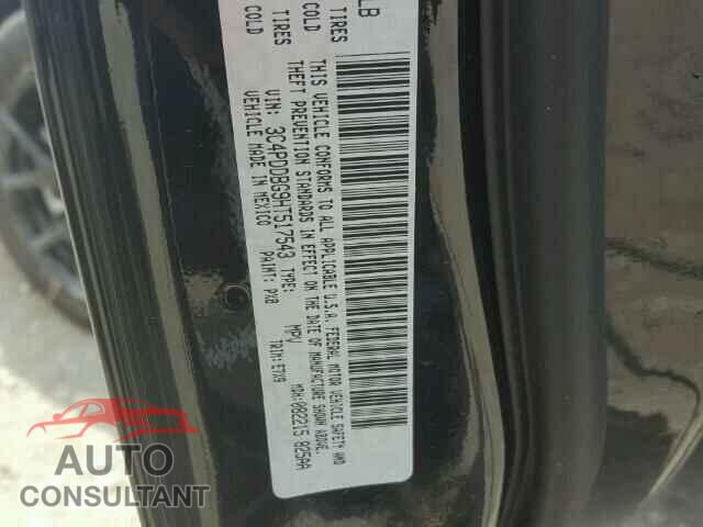 DODGE JOURNEY 2017 - 3C4PDDBG9HT517543