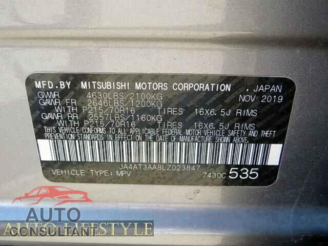 MITSUBISHI ECLIPSE 2020 - JA4AT3AA8LZ023847