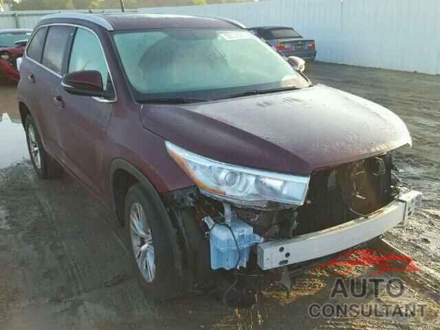 TOYOTA HIGHLANDER 2015 - 5TDKKRFHXFS066338