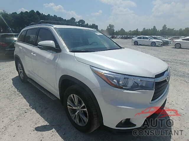 TOYOTA HIGHLANDER 2015 - 5TDKKRFH7FS058407