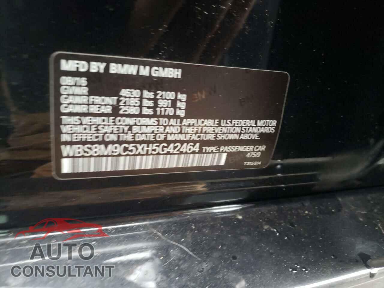 BMW M3 2017 - WBS8M9C5XH5G42464