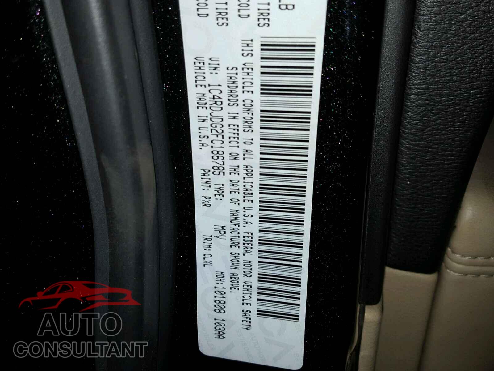 DODGE DURANGO 2015 - 1C4RDJDG2FC186785