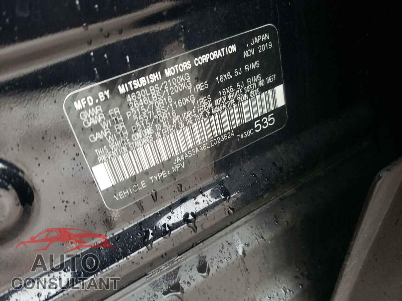 MITSUBISHI ECLIPSE 2020 - JA4AS3AA6LZ023624