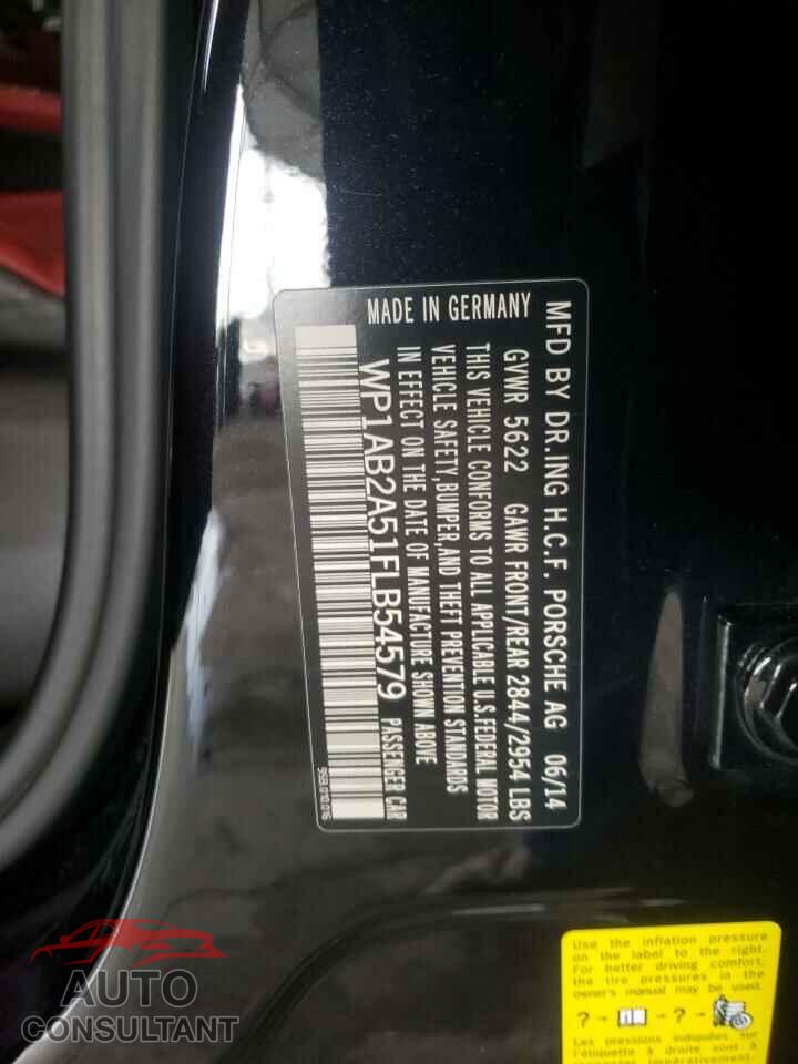 PORSCHE MACAN 2015 - WP1AB2A51FLB54579