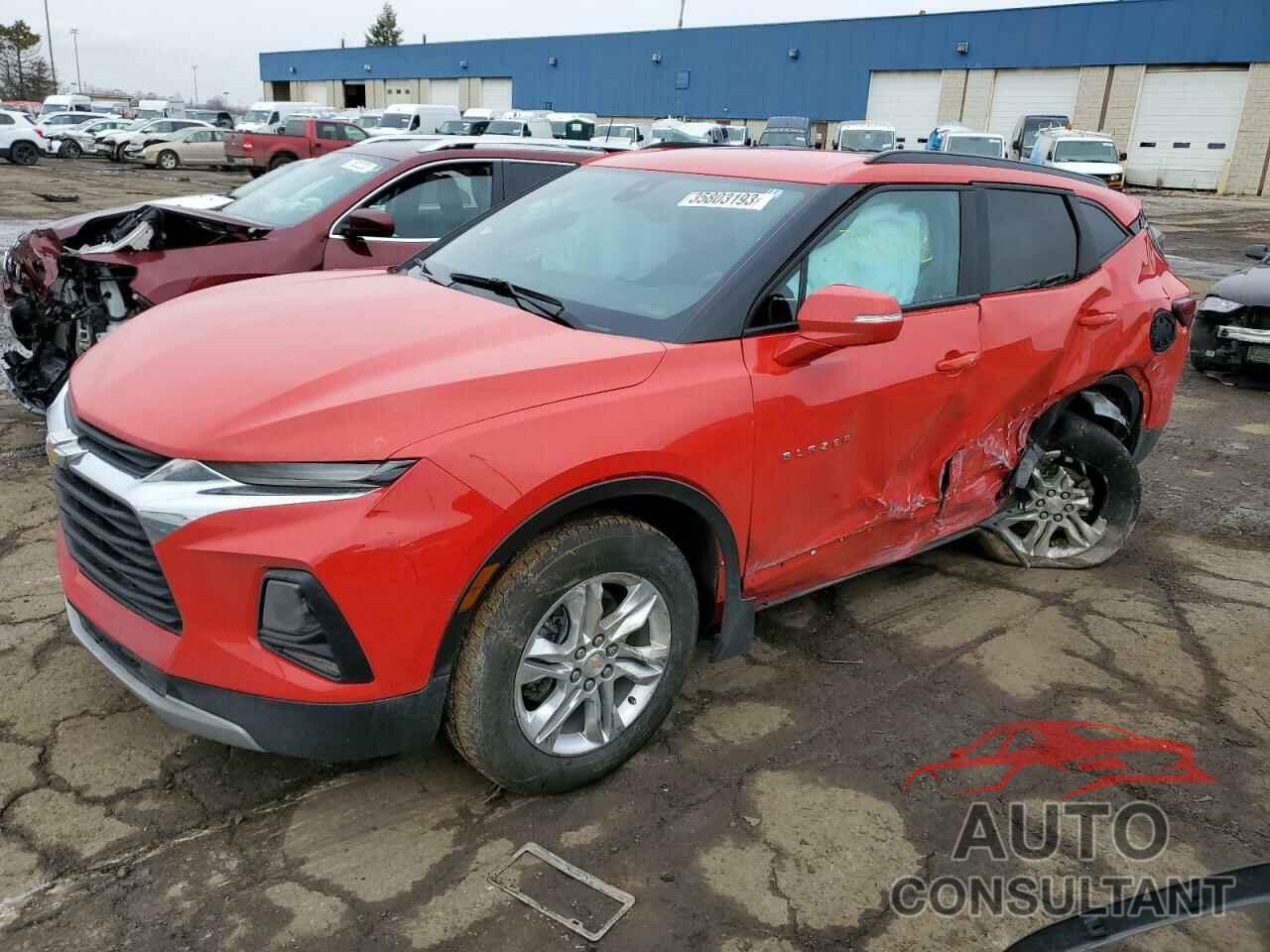 CHEVROLET BLAZER 2021 - 3GNKBCRS2MS543073