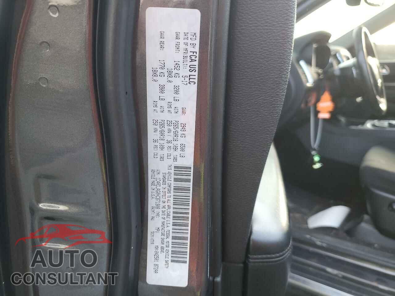 DODGE DURANGO 2017 - 1C4RDJAG0HC871908