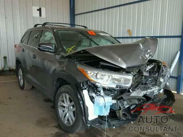 TOYOTA HIGHLANDER 2016 - 5TDBKRFH6GS272256