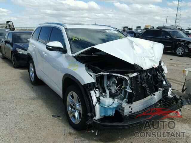 TOYOTA HIGHLANDER 2016 - 5TDYKRFH5GS165435