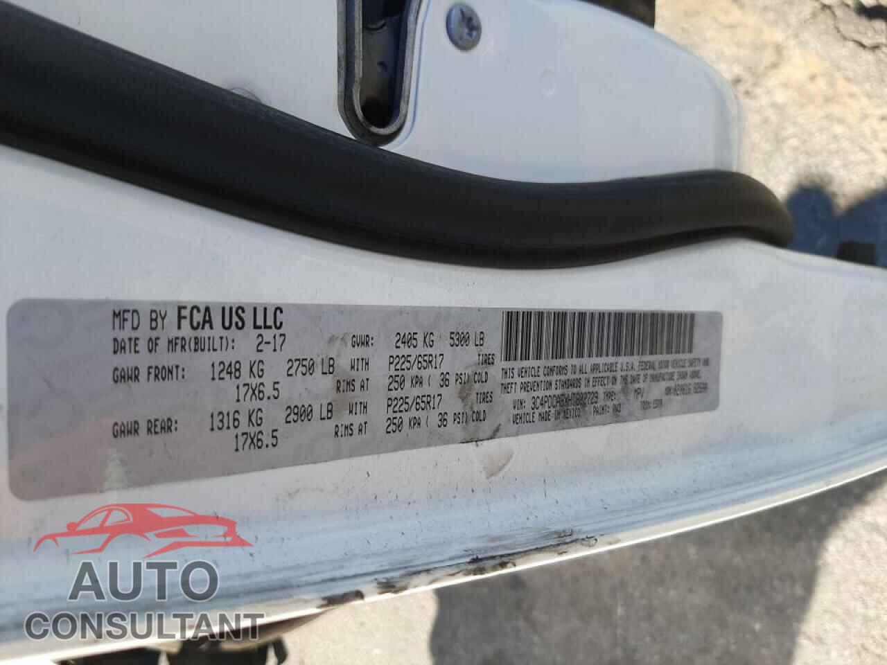 DODGE JOURNEY 2017 - 3C4PDCABXHT602729