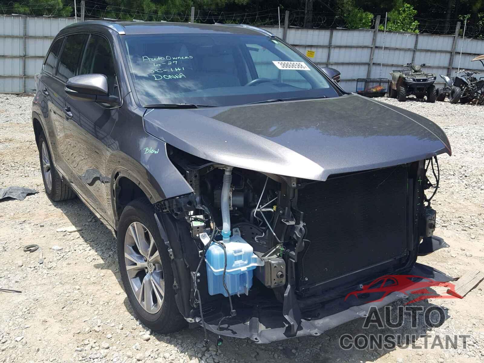 TOYOTA HIGHLANDER 2015 - 5TDKKRFH6FS069723