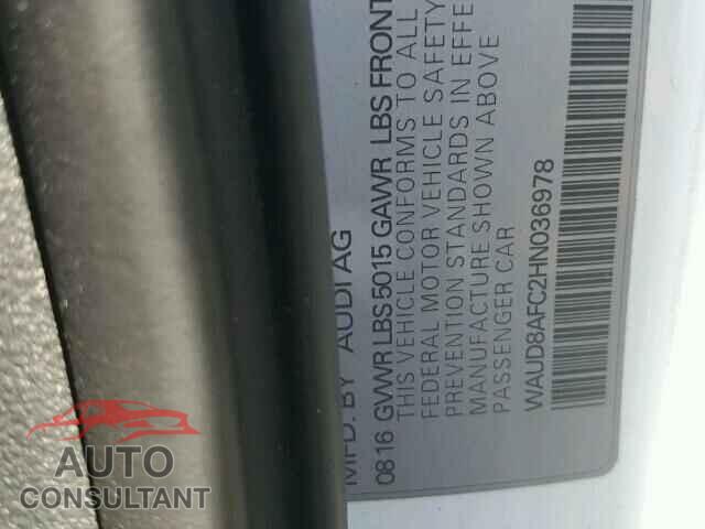 AUDI A6 2017 - WAUD8AFC2HN036978