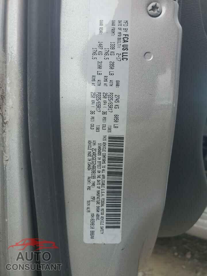 DODGE CARAVAN 2017 - 2C4RDGEG2HR698199