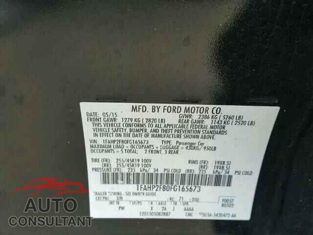 FORD TAURUS 2015 - 1FAHP2F80FG165673