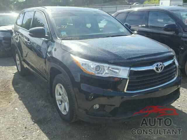 TOYOTA HIGHLANDER 2015 - 5TDBKRFH2FS172637