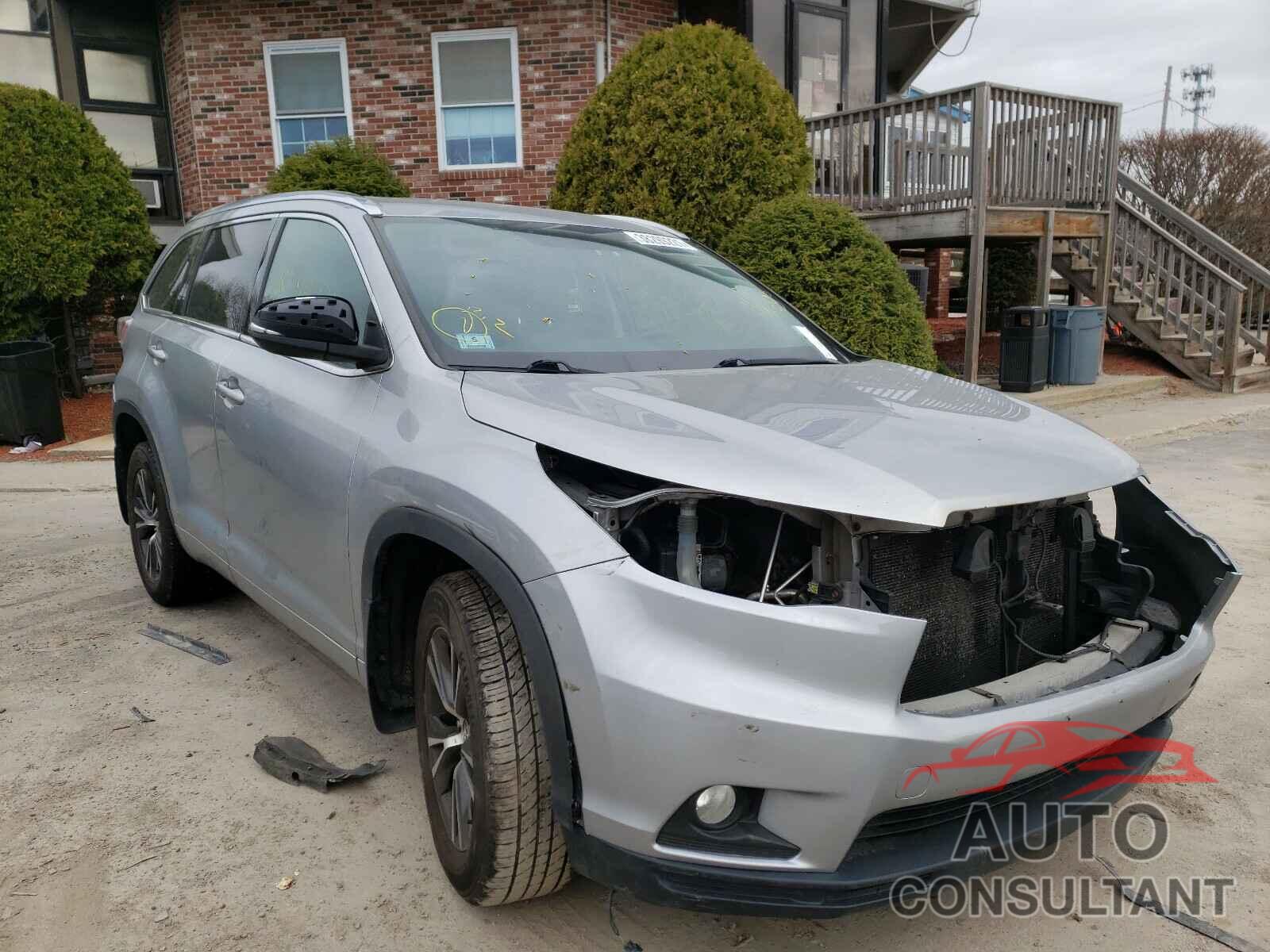 TOYOTA HIGHLANDER 2016 - 5TDJKRFH4GS274051